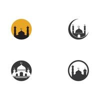 moschea musulmano icona vettore illustrazione design