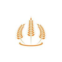 agricoltura Grano logo modello vettore icona