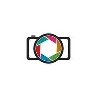 telecamera fotografia logo modello vettore icona illustrazione