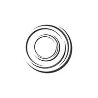 astratto spirale logo modello vettore icona