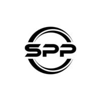 spp lettera logo design nel illustrazione. vettore logo, calligrafia disegni per logo, manifesto, invito, eccetera.