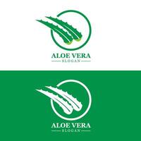 aloe Vera logo, Salute foglia vettore, design adatto per bellezza salone, biologico raccolta differenziata, pelle Salute foglia vettore