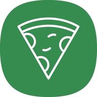 Pizza fetta vettore icona design