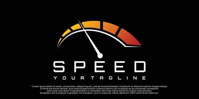 velocità indicatore vettore logo design premio vettore