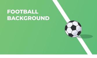 cartone animato calcio palla design su verde erba isolato con bianca sfondo vettore