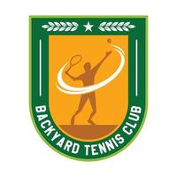 moderno tennis club, gli sport logo vettore