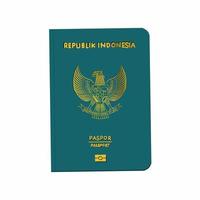 vettore illustrazione indonesiano passaporto