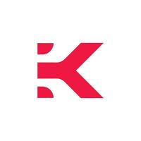 lettera K logo modello elementi