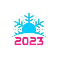 2023 inverno logo modello, inverno 2023 logo design vettore