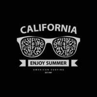 California fare surf illustrazione tipografia. Perfetto per progettazione magliette, camicie, felpe con cappuccio, manifesto, Stampa vettore
