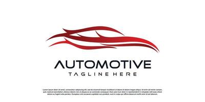 settore automobilistico logo design con creativo concetto premio vettore