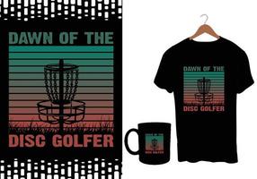 disco golf vettore magliette design