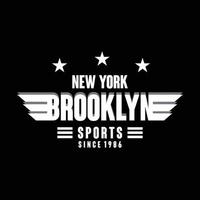 brooklyn sport grafico t camicia vettore illustrazione