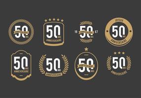 vettori 50 ° anniversari gratis