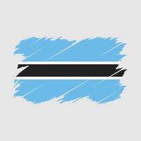 pennello bandiera botswana vettore