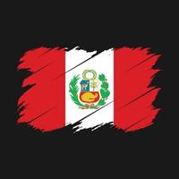 pennello bandiera perù vettore