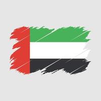 pennello bandiera emirati arabi uniti vettore