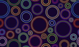 astratto colorato cerchi struttura sfondo senza soluzione di continuità modello su vettore illustrazione