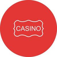 casinò cartello vettore icona