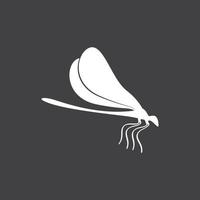 icona illustrazione libellula vettore
