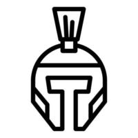 antico casco icona schema vettore. Grecia tempio vettore