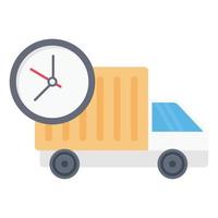 illustrazione vettoriale del camion di consegna su uno sfondo. simboli di qualità premium. icone vettoriali per il concetto e la progettazione grafica.