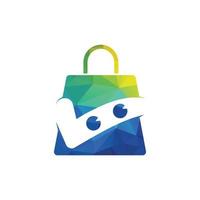 dai un'occhiata marchio shopping Borsa logo. shopping Borsa icona per in linea negozio attività commerciale logo. vettore