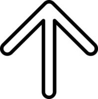 freccia su vettore icona design