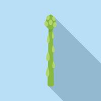 asparago pianta icona piatto vettore. primavera cibo vettore