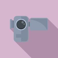 video telecamera icona piatto vettore. film film vettore