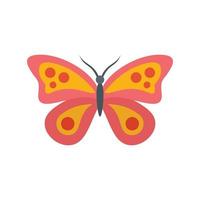 esotico farfalla icona piatto isolato vettore