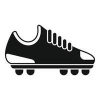 calcio stivale picchi icona semplice vettore. calcio scarpa vettore