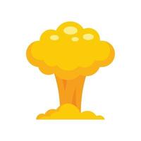 nucleare fungo icona piatto isolato vettore