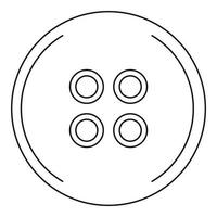 pulsante per cucire icona, schema stile vettore