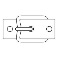 fibbia cintura icona, schema stile vettore