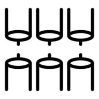 fibra connettore icona schema vettore. Internet cavo vettore