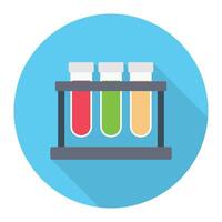 illustrazione vettoriale della provetta su uno sfondo. simboli di qualità premium. icone vettoriali per il concetto e la progettazione grafica.