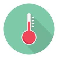 illustrazione vettoriale della temperatura su uno sfondo. simboli di qualità premium. icone vettoriali per il concetto e la progettazione grafica.
