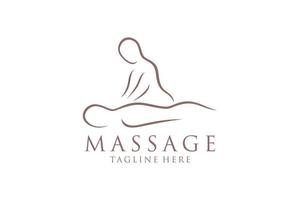 corpo massaggio logo, corpo terme centro icona, massaggio salotto, terme, relax, ringiovanire, essenziale olio, bianca sfondo, vettore illustrazione