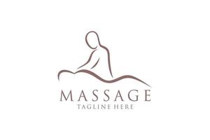 corpo massaggio logo, corpo terme centro icona, massaggio salotto, terme, relax, ringiovanire, essenziale olio, bianca sfondo, vettore illustrazione