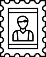 francobollo immagine creativo icona design vettore