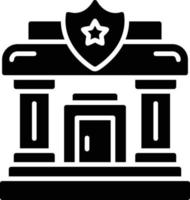 polizia stazione creativo icona design vettore