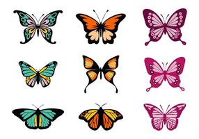 Vettore di farfalle colorate gratis