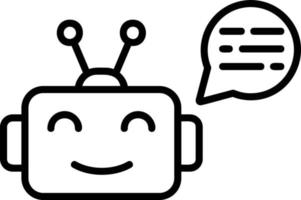 chatbot creativo icona design vettore
