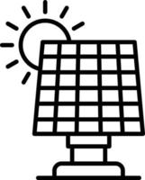 solare pannello creativo icona design vettore