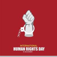 vettore illustrazione di internazionale umano diritti giorno. semplice e elegante design