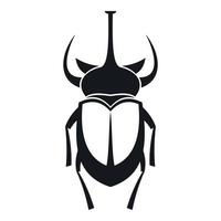 tonchio scarafaggio icona, semplice stile vettore