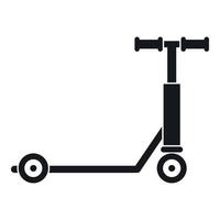 scooter icona, semplice stile vettore