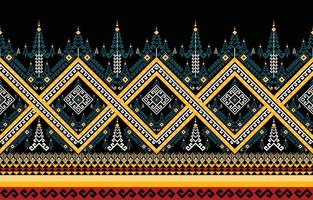 astratto etnico geometrico ikat modello. orientale africano americano messicano azteco motivo tessile e boemo modello vettore elementi. progettato per sfondo, sfondo, Stampa .vettore ikat modello.