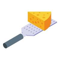 lasagne formaggio icona isometrico vettore. Lasagna cibo vettore